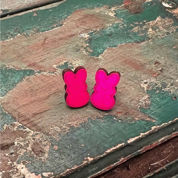 Set of 3 peeps bunny’s earrings - Picture 4 of 4
